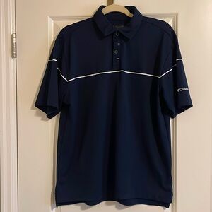 Men’s Columbia Golf Navy Breaker Polo size L
